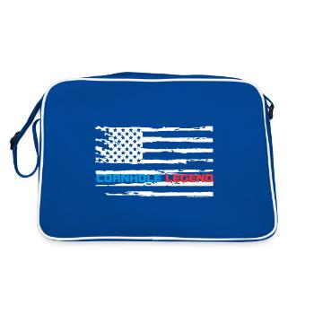 Cornhole the sport for true heroes and athletes - Retro Bag - blue/white - Back
