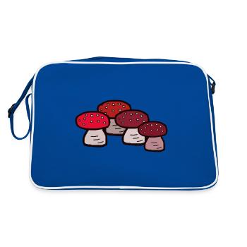 Octobre Champignons forestiers Champignons Poison vénéneux - Sac Retro - bleu/blanc - Dos