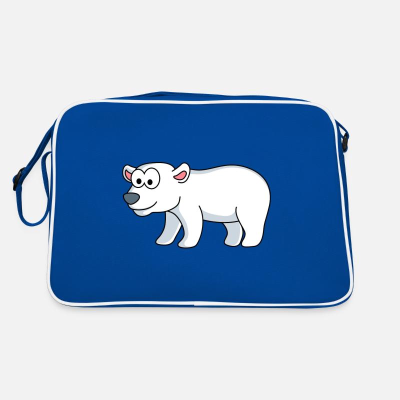 Eisbär Comic Tier Retro Tasche