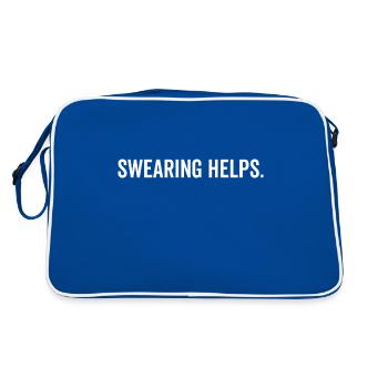 Jurer aide - Sac Retro - bleu/blanc - Dos