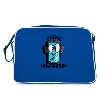 mobile - Retro Bag - blue/white - Back