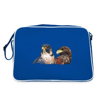 harris faucon et faucon pèlerin - Sac Retro - bleu/blanc - Dos