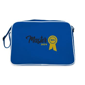 Master 2024 Master's Degree Graduation Doctorate - Retro Bag - blue/white - Back