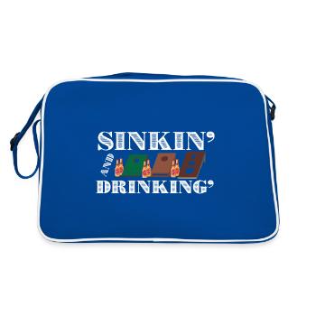 Cornhole the Sport for True Heroes Beer Drinkers - Retro Bag - blue/white - Back