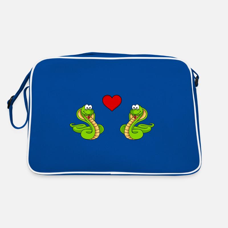 Snake Cobra Comic Couple Love Retro Bag