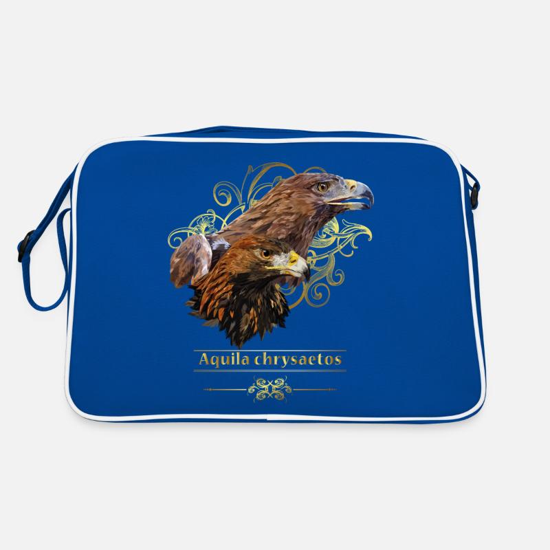 golden eagle - Retro Bag - blue/white