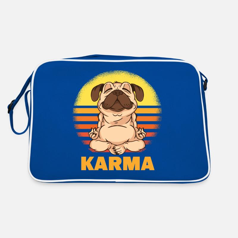 KARMA PUG Retro Tasche