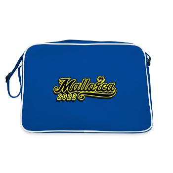 Mallorca 2023 - Retro Tasche - Blau/Weiß - Hinten