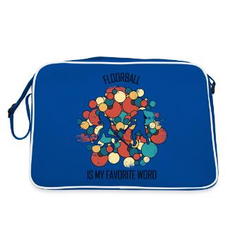 Floorball, Floorball, Hockey sur gazon, Hockey en salle - Sac Retro - bleu/blanc - Dos