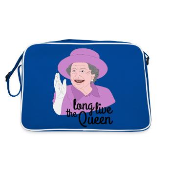Vive la reine Elizabeth II - Sac Retro - bleu/blanc - Dos