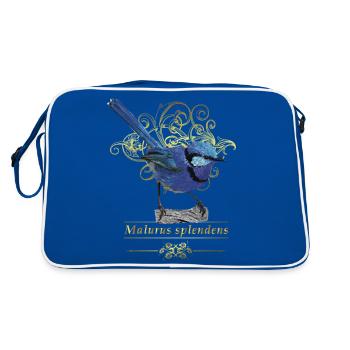 splendide maluro - Sac Retro - bleu/blanc - Dos