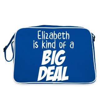 Elizabeth est une sorte de gros problème - Sac Retro - bleu/blanc - Dos