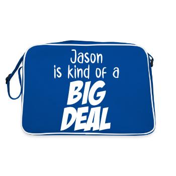 Jason is Kind of a Big Deal - Retro Bag - blue/white - Back