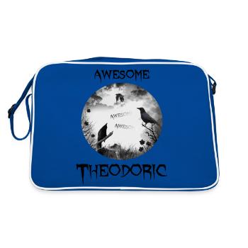 Theodoric Theo Birthday - Retro Bag - blue/white - Back