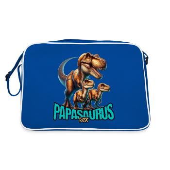 Papasaurus Rex - Sac Retro - bleu/blanc - Dos