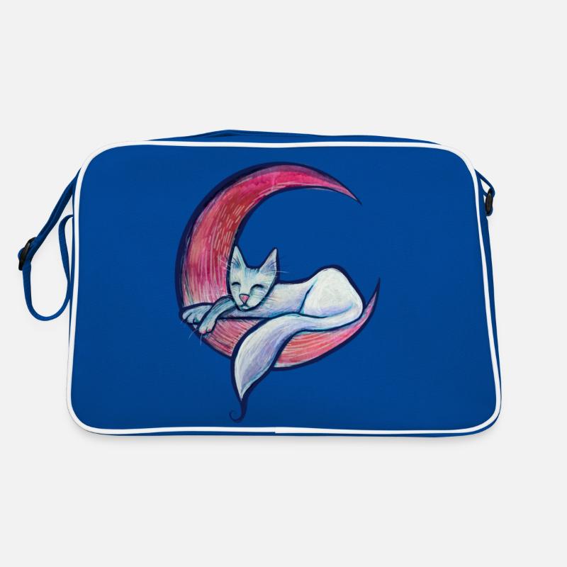 Mond-Katze Retro Tasche