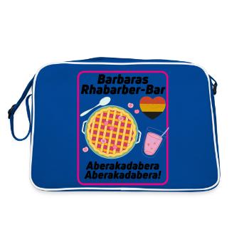 Bar à la rhubarbe de Barbara - Sac Retro - bleu/blanc - Dos