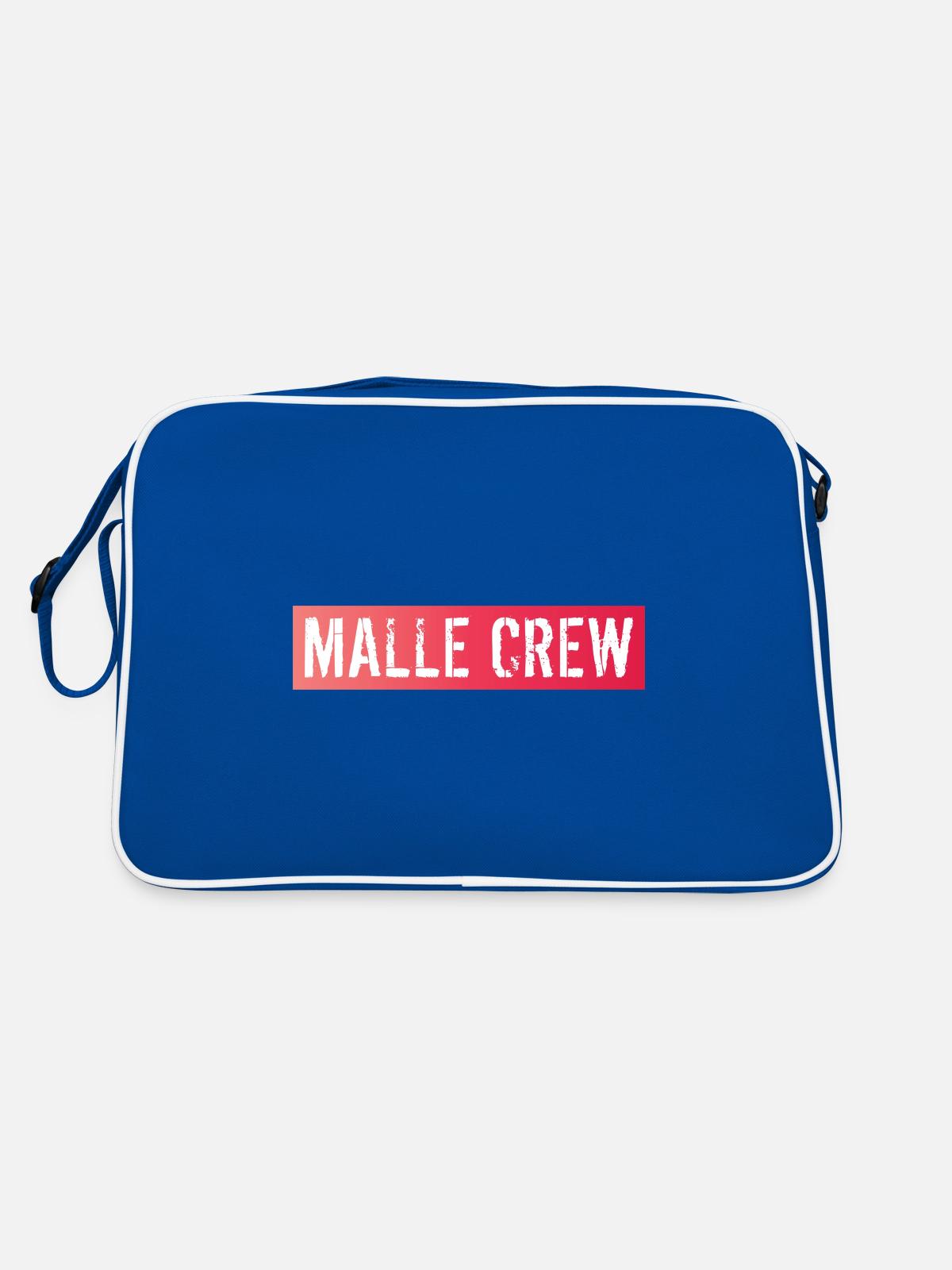 Malle Crew - Retro Bag - blue/white - Back