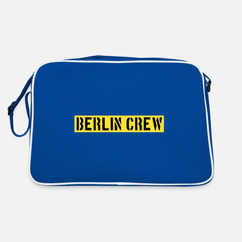 Berlin Crew - Retro Tasche - Blau/Weiß