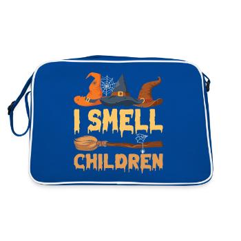 Skull Horror Halloween Cadeau - Sac Retro - bleu/blanc - Dos