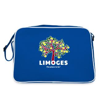 Limoges Pomme du Limousin - Sac Retro - bleu/blanc - Dos