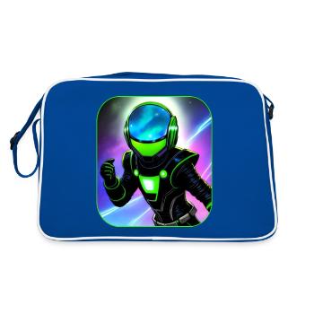 Astronaute de l’espace - Sac Retro - bleu/blanc - Dos