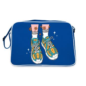 CHAUSSURES DE FLEURS - Sac Retro - bleu/blanc - Dos