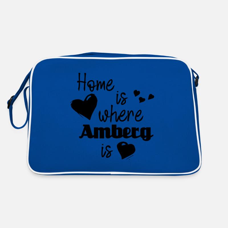 Zuhause in Amberg - Home is where Amberg is Retro Tasche