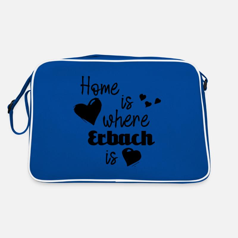 Zuhause in Erbach - Home is where Erbach is Retro Tasche