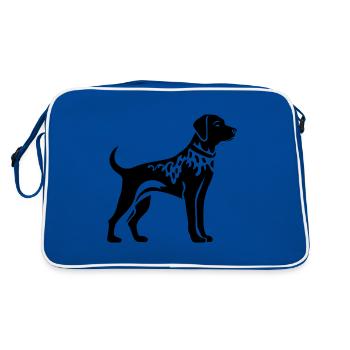Chien dalmatien - Sac Retro - bleu/blanc - Dos