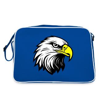 Tête d’aigle - Sac Retro - bleu/blanc - Dos