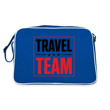 Travel Team - Retro Bag - blue/white - Back