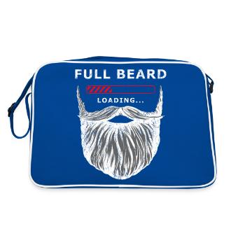 Full beard loading - Sac Retro - bleu/blanc - Dos