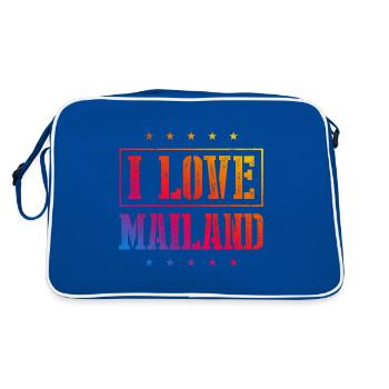 J’adore Milan - Sac Retro - bleu/blanc - Dos