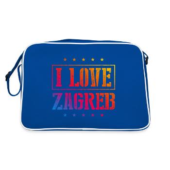 J’adore Zagreb - Sac Retro - bleu/blanc - Dos