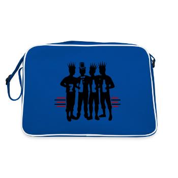 Bachelor Groom Team Bachelors - Sac Retro - bleu/blanc - Dos