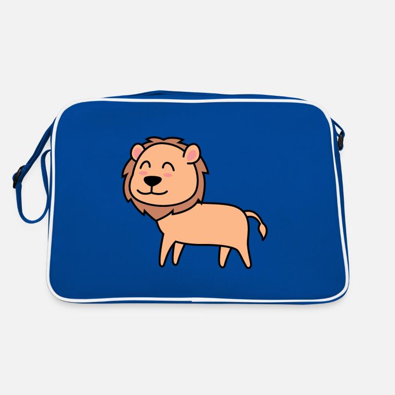 Löwe Comic Tier Retro Tasche