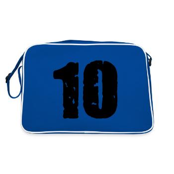 Maillot à 10 chiffres - Sac Retro - bleu/blanc - Dos