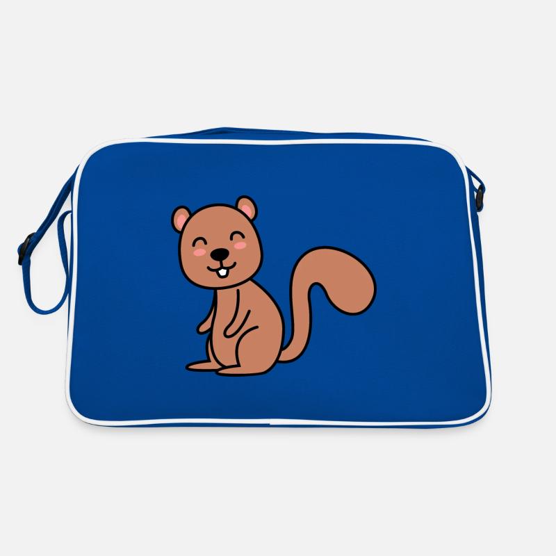 Eichhörnchen Comic Tier Retro Tasche