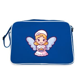 Fairy Baking Cooking Cute - Retro Bag - blue/white - Back