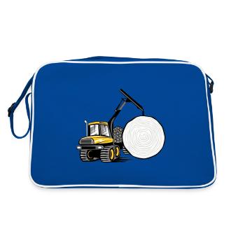 Transitaire t-shirts, sweats à capuche, cadeaux - Sac Retro - bleu/blanc - Dos