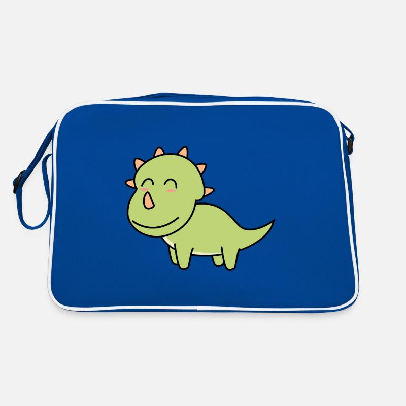 Dinosaur triceratops comic Retro Bag