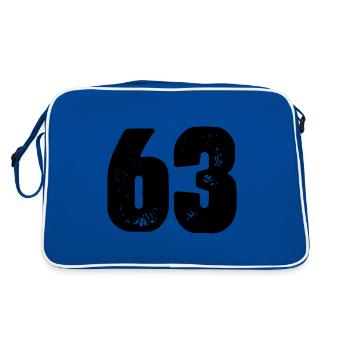 63 number jersey - Retro Bag - blue/white - Back