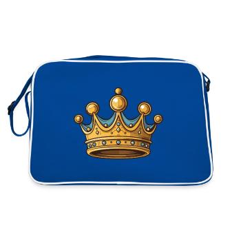 Crown Symbol - Retro Bag - blue/white - Back