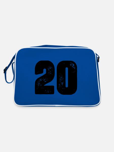 20 number jersey - Retro Bag - blue/white - Back