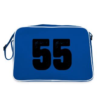 55 number jersey - Retro Bag - blue/white - Back