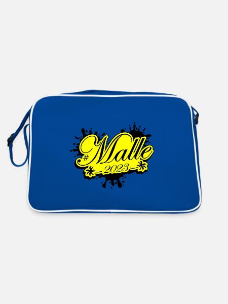 Malle 2023 Palier - Sac Retro - bleu/blanc - Dos