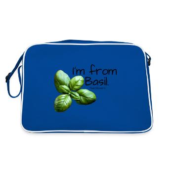 Basil Kraeuter Greenblack - Retro Bag - blue/white - Back