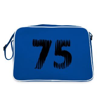 75 number jersey - Retro Bag - blue/white - Back