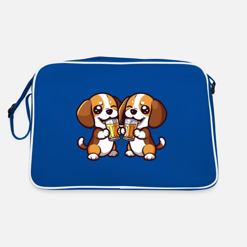 Beagle Dogs Beer Party Drink Retro Bag